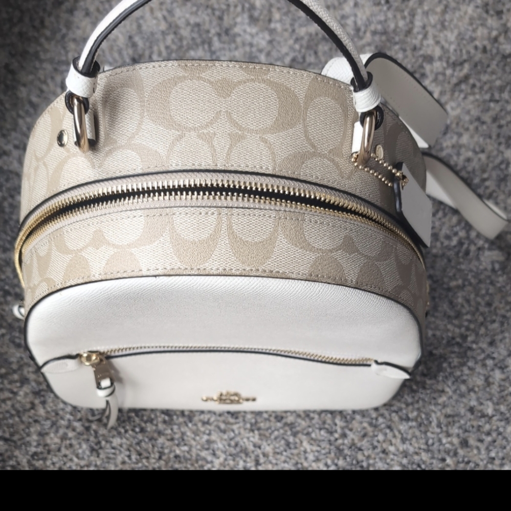 Coach leather backpack